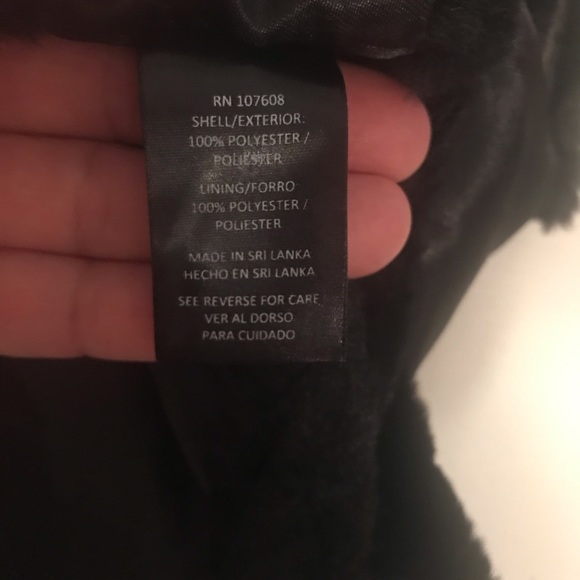 Nicole Miller black fur shrub. - Picture 4 of 5